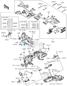 VERSYS-X 300 ABS KLE300CHF XX (EU ME A(FRICA) drawing Chassis Electrical Equipment