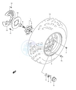 LT-F400 (E24) drawing FRONT WHEEL