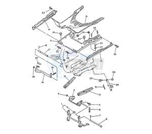 XC BELUGA 125 drawing STAND AND FOOTREST