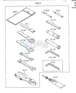 KL 650 A [KLR650] (A1-A5) [KLR650] drawing TOOL