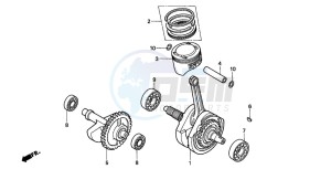 TRX300EX SPORTRAX drawing CRANKSHAFT/PISTON