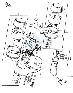 S3 A [MACH II] (A) 400 [MACH II] drawing METERS_IGNITION SWITCH -- 74-75 S3_S3-A- -