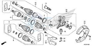 TRX420FM2E TRX420 Europe Direct - (ED) drawing FRONT KNUCKLE/FRONT DRIVE SHAFT