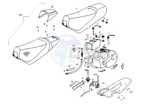 HUNTER - 50 cc drawing SEAT-TANKS