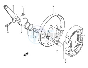 LT-F160 (P24) drawing FRONT WHEEL BRAKE