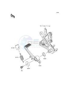 NINJA ZX-10R ZX1000JFF FR XX (EU ME A(FRICA) drawing Brake Pedal