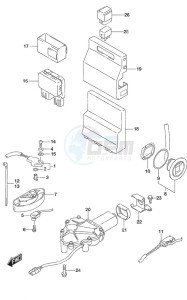 DF 175AP drawing PTT Switch/Engine Control Unit