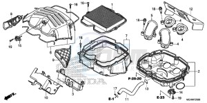 VFR1200XDH 2ED - (2ED) drawing AIR CLEANER