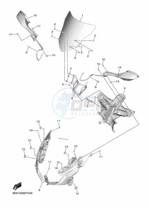 NIKEN MXT850 (BD5B) drawing COWLING 1