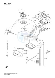 GSX1300R (E3-E28) Hayabusa drawing FUEL TANK (MODEL K9)