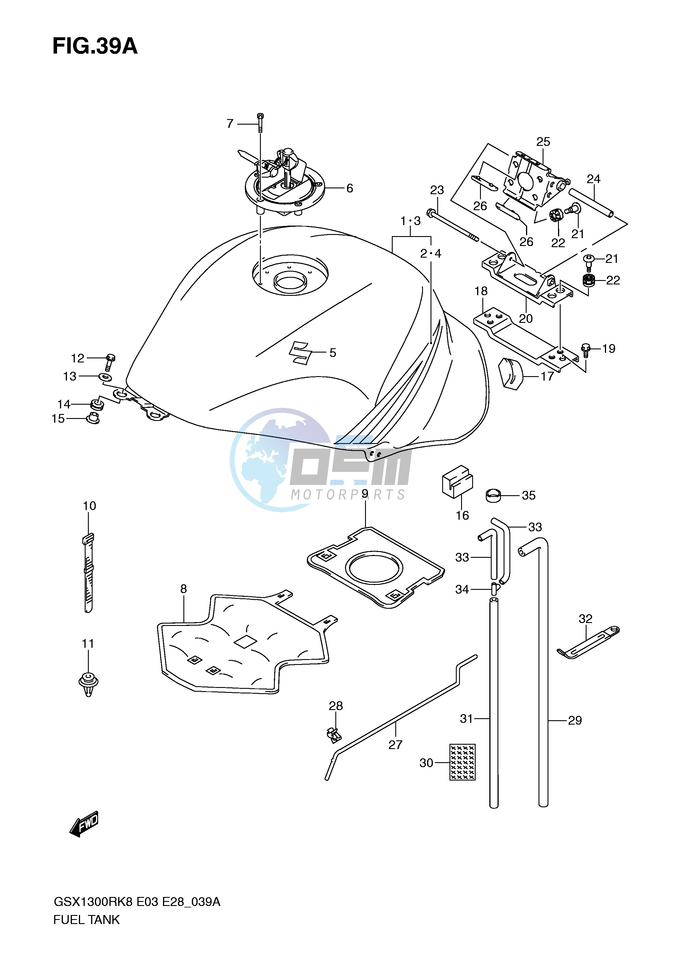 FUEL TANK (MODEL K9)