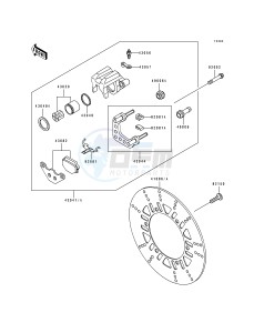 EL 250 E [ELIMINATER 250] (E1-E4) [ELIMINATER 250] drawing FRONT BRAKE