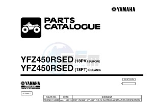 YFZ450R YFZ450RSED YFZ450R SPECIAL EDITION (18PV 18PT) drawing .1-Front-Page