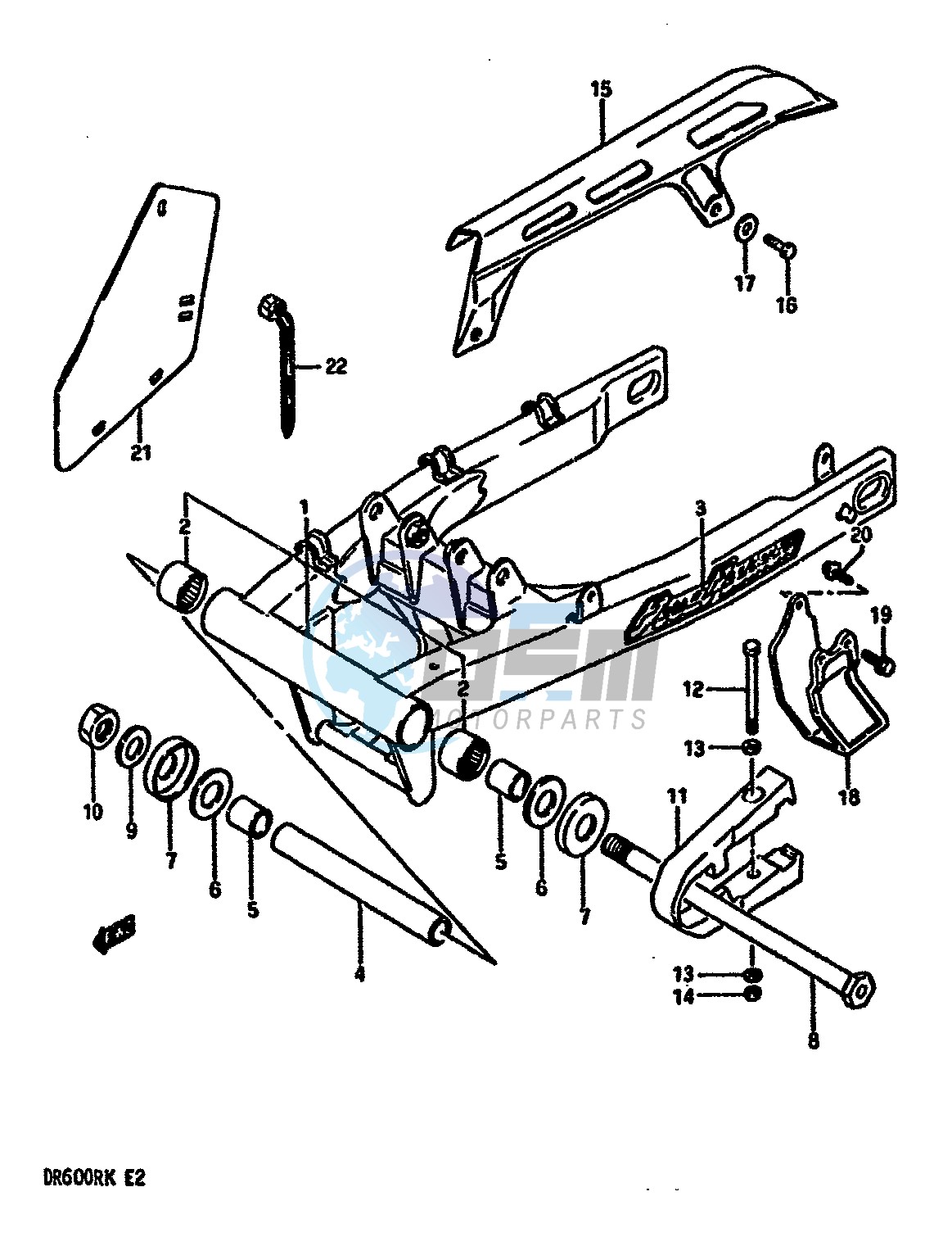 REAR SWINGING ARM (MODEL K)