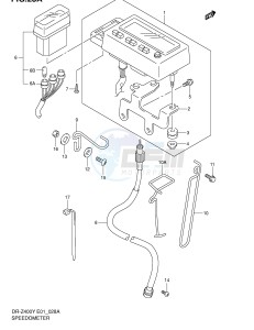 DR-Z400 (E1) drawing SPEEDOMETER (DR-Z400EY EK1 EK2 EK3 EK4 E24)