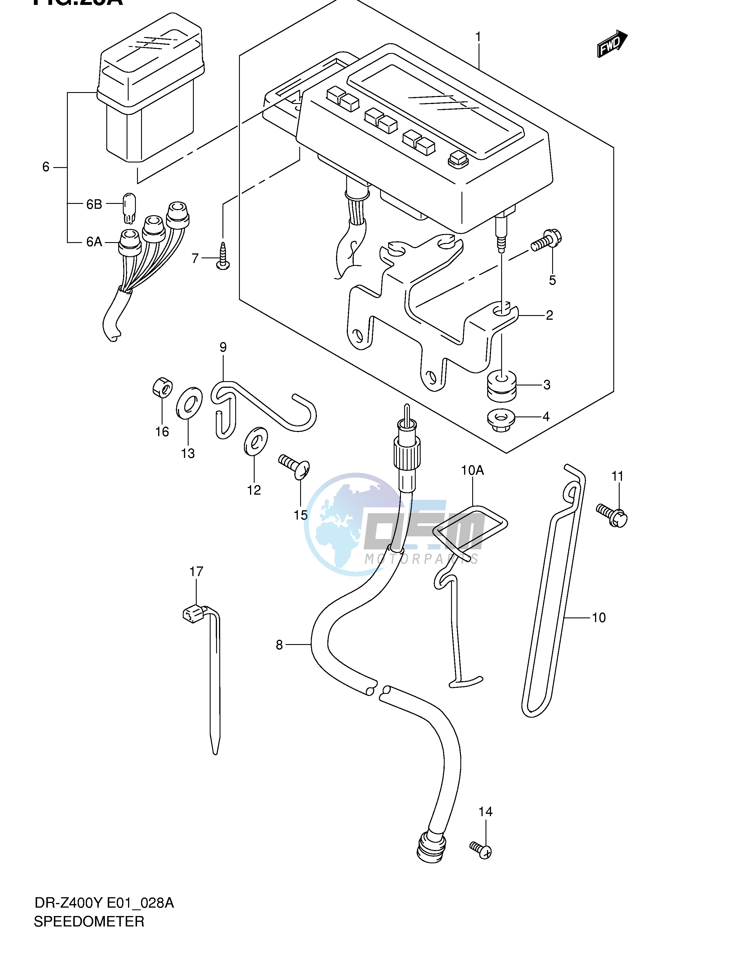 SPEEDOMETER (DR-Z400EY EK1 EK2 EK3 EK4 E24)