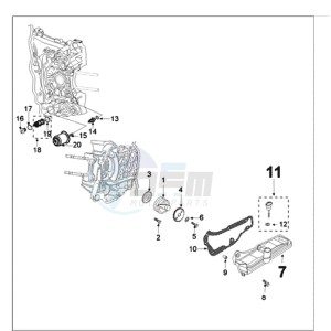 GEOPOLIS 250 drawing OIL PUMP FOR 17318