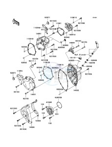 NINJA ZX-10R ZX1000E9F FR GB XX (EU ME A(FRICA) drawing Engine Cover(s)