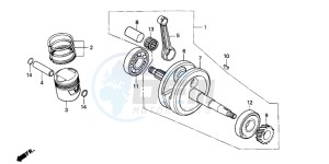 CG125 drawing CRANKSHAFT/PISTON