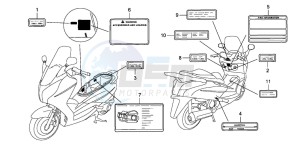 FES150 125 S-WING drawing CAUTION LABEL (FES1257/A7)(FES1507/A7)