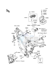 D-TRACKER 125 KLX125DEF XX (EU ME A(FRICA) drawing Frame Fittings