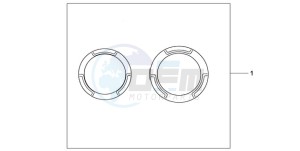 CB600FA39 France - (F / ABS CMF ST) drawing CRANCASE RING SET