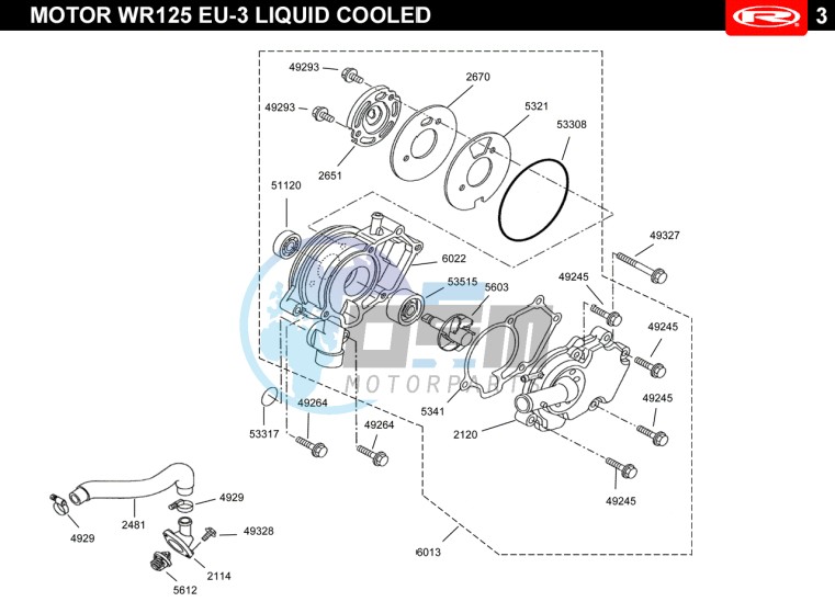 WATER PUMP  EURO3