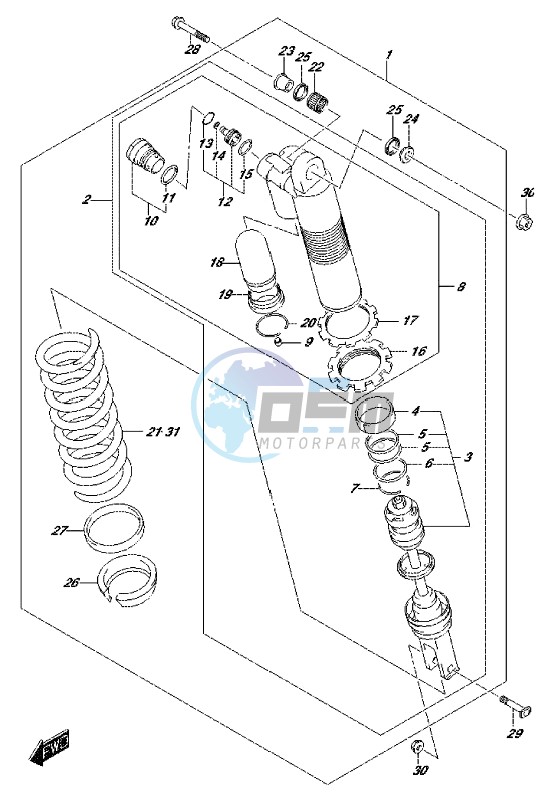 REAR SHOCK ABSORBER