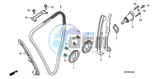 CAM CHAIN/TENSIONER