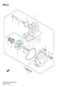 GSX-R600 (E3) drawing WATER PUMP