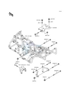 KLF 300 C [BAYOU 300 4X4] (C1-C4) [BAYOU 300 4X4] drawing FRAME FITTINGS