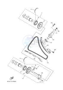 YFM700FWAD YFM70GPSG GRIZZLY 700 EPS SPECIAL EDITION (B313) drawing CAMSHAFT & CHAIN