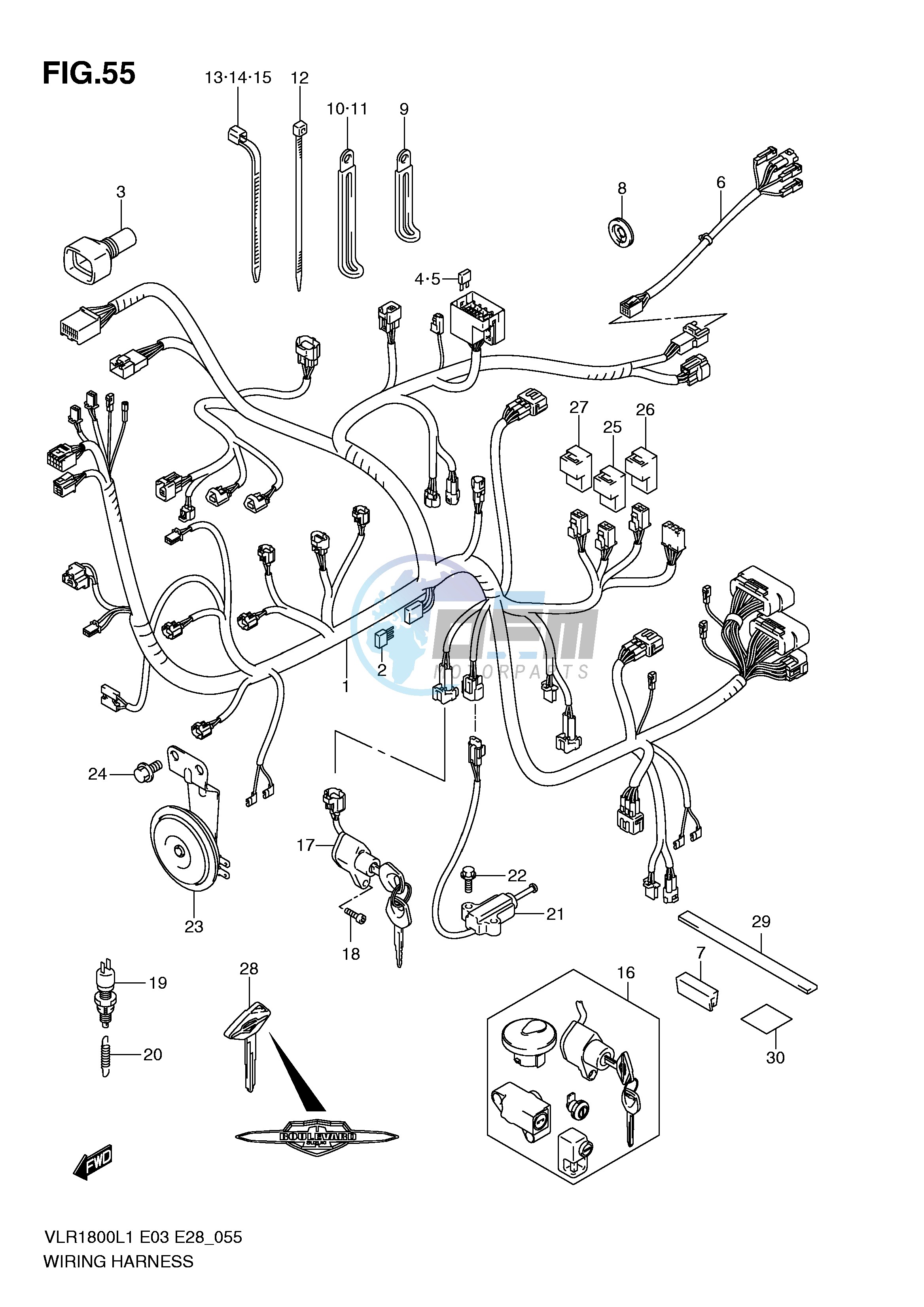 WIRING HARNESS (VLR1800TL1 E33)