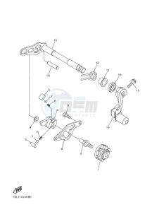 WR250F (2GBC 2GBD 2GBE) drawing SHIFT SHAFT