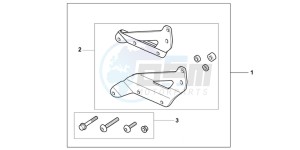 VT750SB drawing BACKREST MOUNT BRACKET