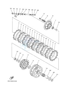 MT09A MT-09 ABS 900 (2DR3) drawing CLUTCH