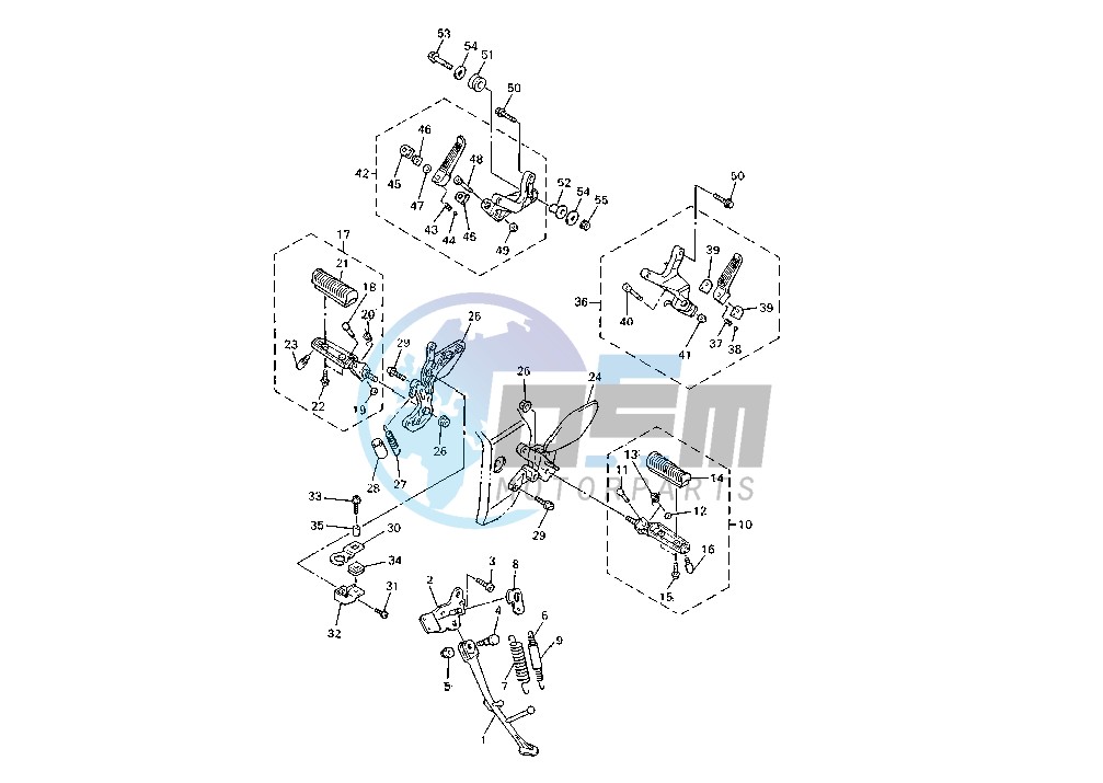 STAND-FOOTREST MY97-00