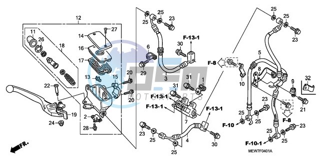 FR. BRAKE MASTER CYLINDER (ABS)