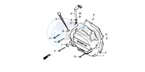 CG125 drawing RIGHT CRANKCASE COVER