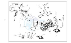 SXV 450-550 2009-2011 drawing Throttle body