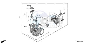 VT750C9 E / KMH drawing THROTTLE BODY