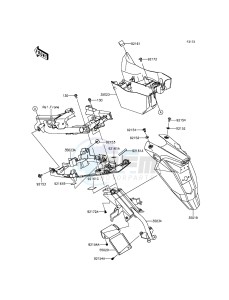 ER-6N ER650EFF XX (EU ME A(FRICA) drawing Rear Fender(s)