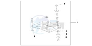 CBF600SA drawing REAR CARRIER BRACKET