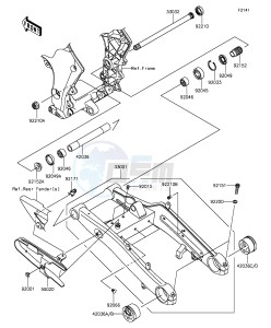 Z1000 ZR1000FFF FR GB XX (EU ME A(FRICA) drawing Swingarm