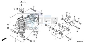 VFR1200XC drawing REAR CUSHION