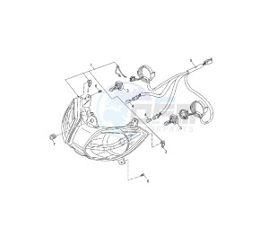 YP R X-MAX 125 drawing HEADLIGHT