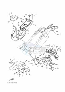 MT-07 MTN690 (BATK) drawing FENDER