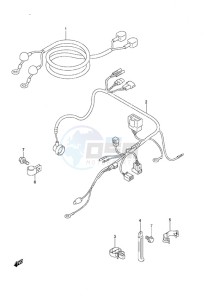 DF 25 V-Twin drawing Harness Non-Remote Control