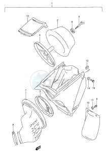 RM250 (E3-E28) drawing AIR CLEANER