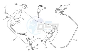 SR 50 ie AND carb. USA drawing Lock hardware kit